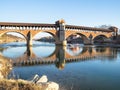 Ponte Coperto ( Ponte Vecchio) Bridge in Pavia