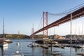 Ponte 25 de Abril Bridge Famous Architectural Sight Lisbon Portugal Landscape Tourist Season Summer August 2017
