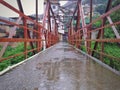 Ponte de ferro Iron Bridge Cascatinha Petropolis Brazil. Royalty Free Stock Photo