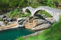 Ponte dei Salti,Lavertezzo,Ticino Royalty Free Stock Photo