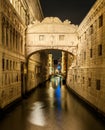 Ponte dei Sospiri by night Royalty Free Stock Photo