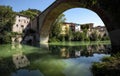 Ponte della Concordia or Diocleziano, ancient Roman bridge over the river Metauro. Fossombrone, province Pesaro and Urbino, Marche