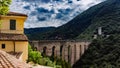 Ponte delle Torri, a Roman aqueduct in Spoleto, Italy
