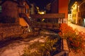 Ponte di Legno by night, Valle Camonica valley, Lombardy Italy. Royalty Free Stock Photo