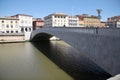 Ponte di Mezzo and the river Arno in Pisa, Italy