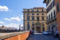 Ponte di Santa Trinita or Holy Trinity Bridge over River Arno in Florence, Tuscany, Italy Royalty Free Stock Photo