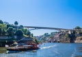 View of Ponce do Infante Dom Henrique bridge on the Douro river. Porto, Portuga