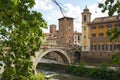 Ponte fabricio, rome Royalty Free Stock Photo