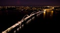 Ponte JK at night in Brasilia