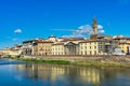 Ponte Palazzo Vecchio Arno River Florence Tuscany Italy Royalty Free Stock Photo