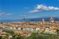 Ponte Palazzo Vecchio Cityscape Arno River Florence Tuscany Italy Royalty Free Stock Photo