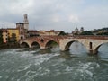 Ponte Pietre a bridge in Verona in Italy