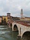 Ponte Pietre a bridge in Verona in Italy