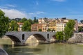 Ponte Principe Amedeo in Rome, Italy Royalty Free Stock Photo