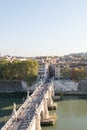 The Ponte Sant`Angelo bridge
