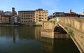 Ponte Santa Trinita bridge in Florence, Italy Royalty Free Stock Photo