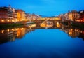 Ponte Santa Trinita bridge over the Arno River, Florence Royalty Free Stock Photo