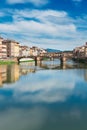 Ponte Santa Trinita bridge over the Arno River Royalty Free Stock Photo