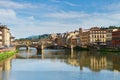 Ponte Santa Trinita bridge over the Arno River Royalty Free Stock Photo