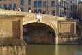 Ponte Santa Trinita over Arno River, Florence Royalty Free Stock Photo