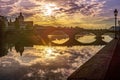 Ponte Santa Trinita. St Trinity Bridge Florence Royalty Free Stock Photo