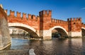 Ponte Scaligero, Verona, Italy Royalty Free Stock Photo