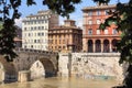 Ponte Sisto and the Bank of the River Tiber