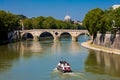 Ponte Sisto an historical bridge over the Tiber river built on 1479