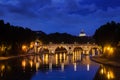 Ponte Sisto and St. Peter's basilica Royalty Free Stock Photo