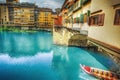 Ponte Vecchio and Arno river in Florence Royalty Free Stock Photo