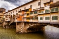 Ponte Vecchio bridge over Arno river in Florence Royalty Free Stock Photo