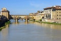 Ponte Vecchio bridge over Arno river in Florence, Italy Royalty Free Stock Photo