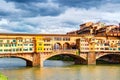 Ponte Vecchio bridge over Arno River, Florence, Italy Royalty Free Stock Photo