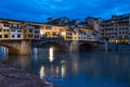 Ponte Vecchio Bridge over Arno river in Florence, Tuscany, Italy Royalty Free Stock Photo