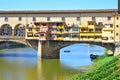 Ponte Vecchio Bridge over River Arno, Florence or Firenze, Tuscany, Italy Royalty Free Stock Photo