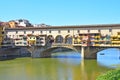 Ponte Vecchio Bridge over River Arno, Florence or Firenze, Tuscany, Italy Royalty Free Stock Photo