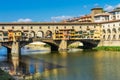 Ponte Vecchio Bridge Reflections Arno River Florence Tuscany Italy Royalty Free Stock Photo