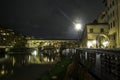 Ponte Vecchio, Florence, Italy. Night view Royalty Free Stock Photo