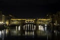 Ponte Vecchio, Florence, Italy. Night view Royalty Free Stock Photo