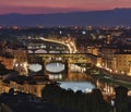 Ponte Vecchio - Florence at night Royalty Free Stock Photo