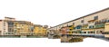 Ponte Vecchio Old Bridge, Florence, Italy isolated on white background Royalty Free Stock Photo