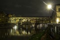 Ponte Vecchio, Florence, Italy. Night view Royalty Free Stock Photo