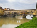 Ponte Vecchio old Bridge in Florence, Tuscany. Royalty Free Stock Photo
