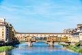 Ponte Vecchio, old bridge over Arno River, Florence, Tuscany, Italy Royalty Free Stock Photo