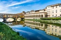 Ponte Vecchio, old bridge over Arno River, Florence, Tuscany, Italy Royalty Free Stock Photo