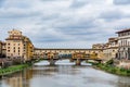 Ponte Vecchio, old bridge over Arno River, Florence, Tuscany, Italy Royalty Free Stock Photo