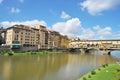 Ponte Vecchio over Arno River, Florence, Italy, Europe. Royalty Free Stock Photo