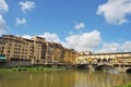 Ponte Vecchio over Arno River, Florence, Italy, Europe. Royalty Free Stock Photo