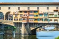 Ponte Vecchio over Arno river in Florence, Tuscany Italy Royalty Free Stock Photo