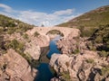 Ponte Vecchiu bridge over the Fango river in Corsica